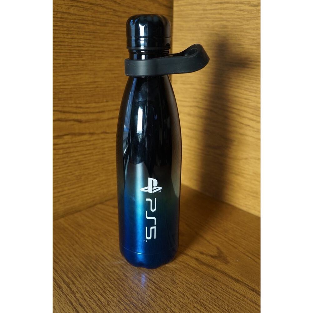Playstation PS5 Water Drinking Bottle Metallic Promo Collectors Merchandise Rare